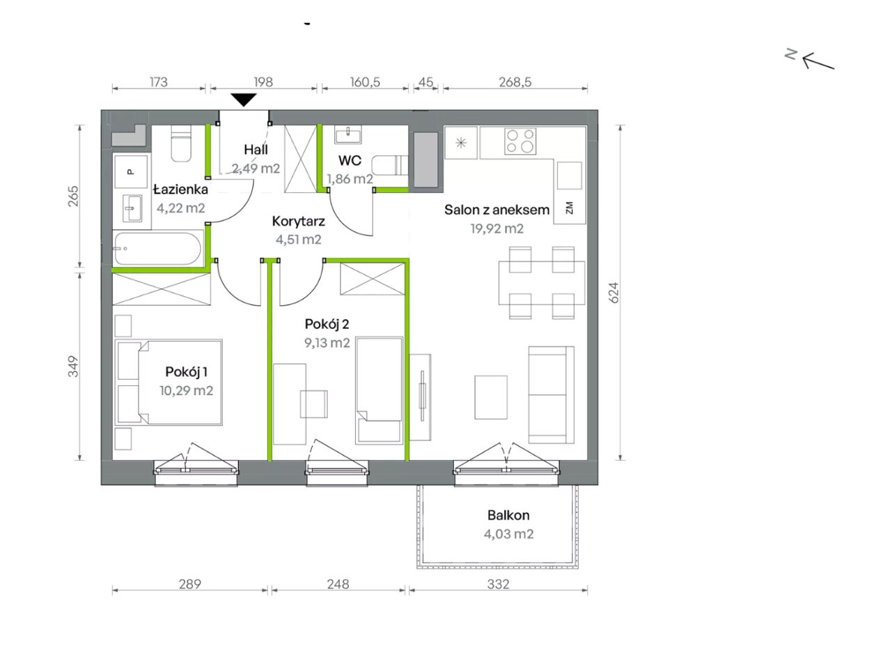 Mieszkanie 3-pokojowe Warszawa Targówek, ul. Oliwska. Zdjęcie 16