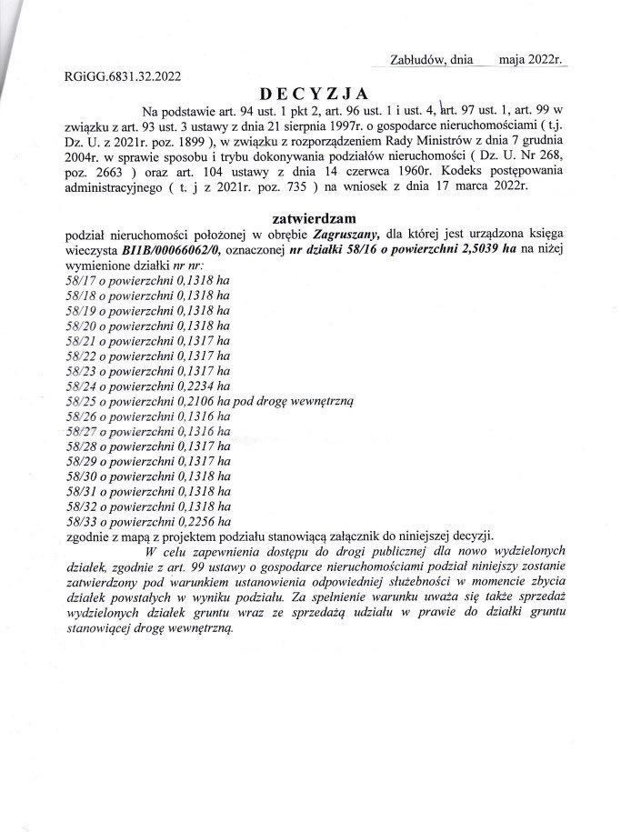 Działka budowlana Zagruszany. Zdjęcie 6