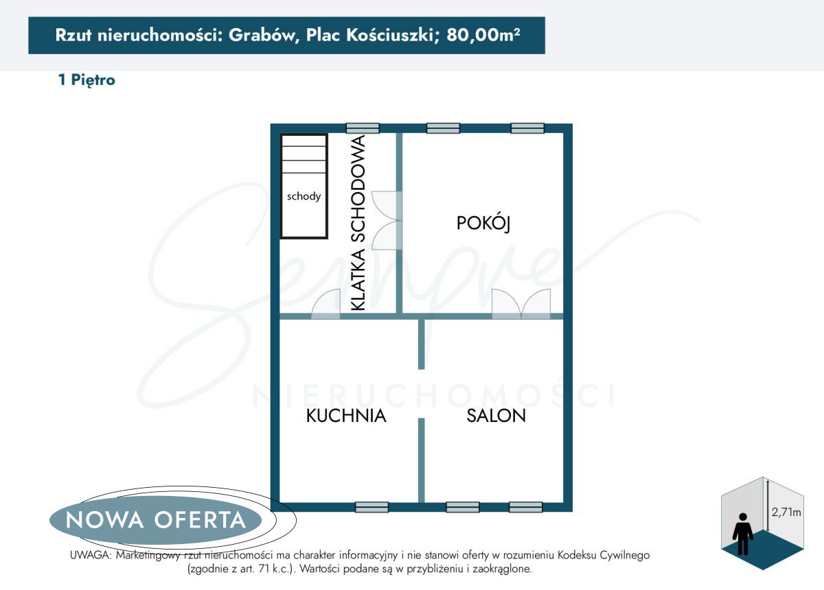 kamienica, 5 pokoi Grabów, pl. Kościuszki. Zdjęcie 26
