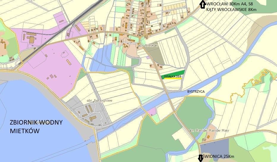 Działka budowlana Mietków, ul. Bystrzycka. Zdjęcie 7