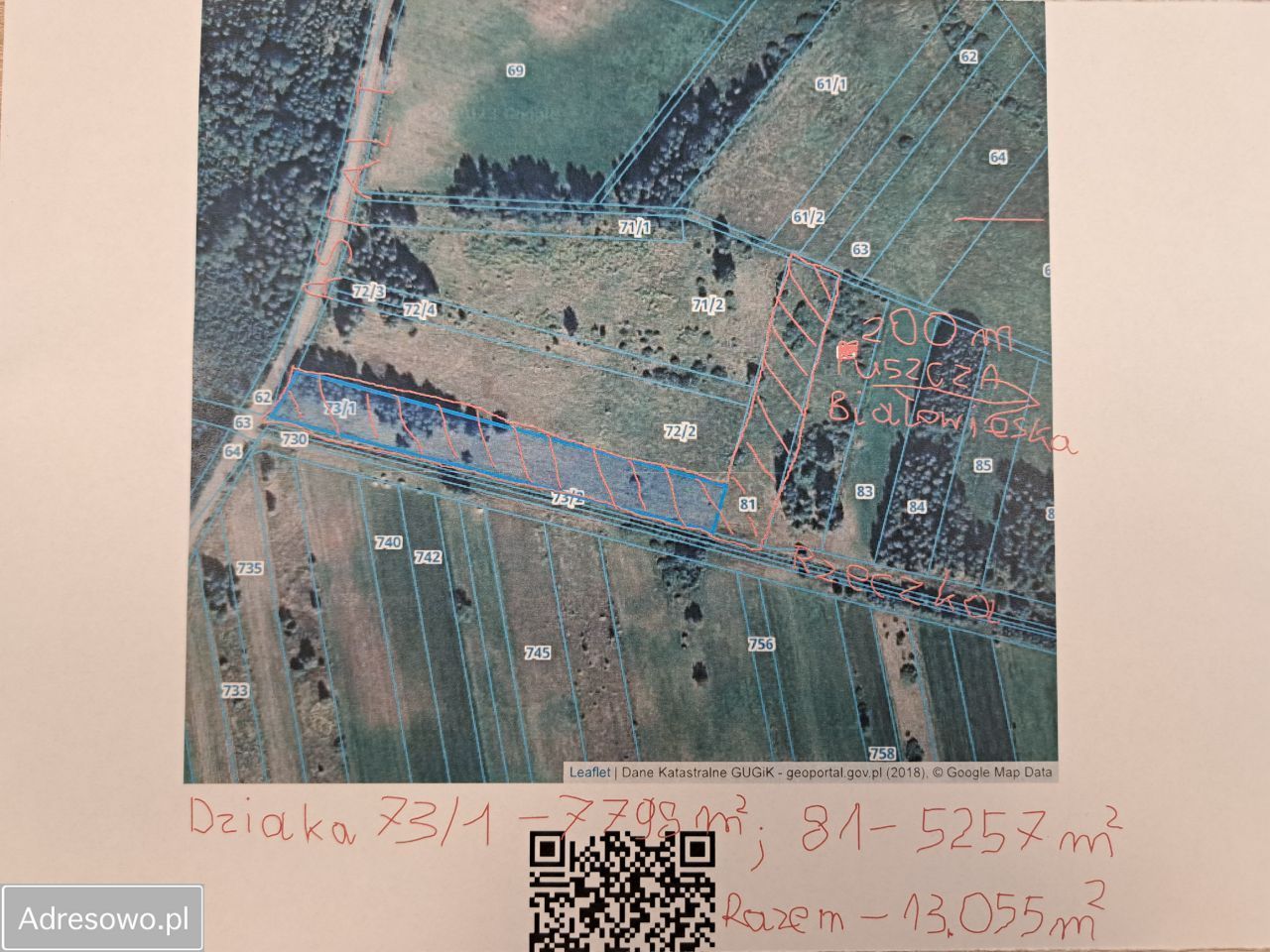 Działka rolna Olchówka. Zdjęcie 4