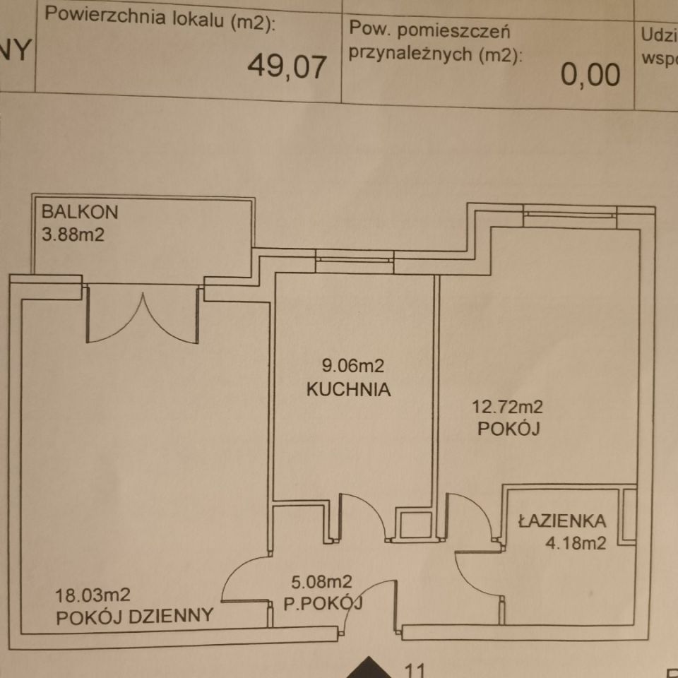 Mieszkanie 2-pokojowe Wrocław Stabłowice, ul. Łomnicka