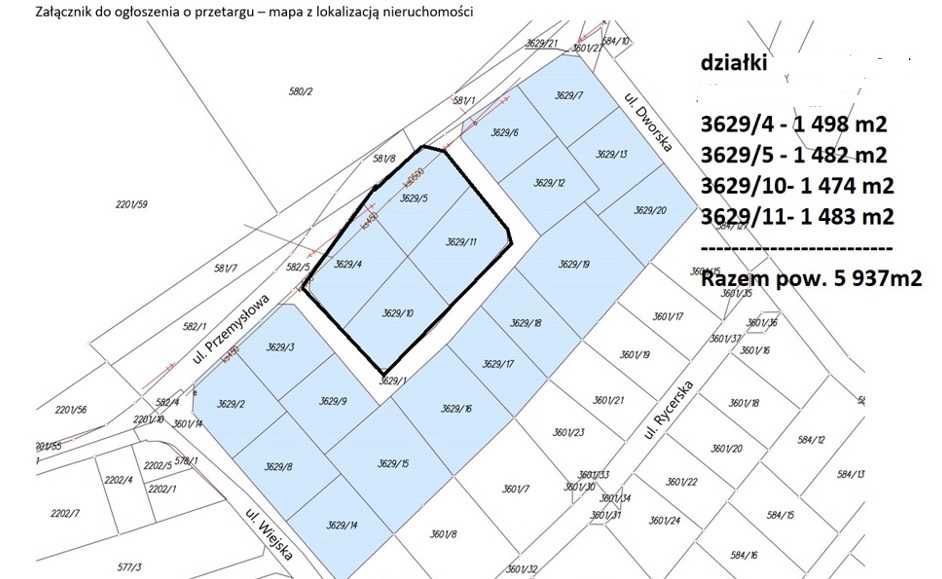 Działka budowlana Przasnysz, ul. Przemysłowa