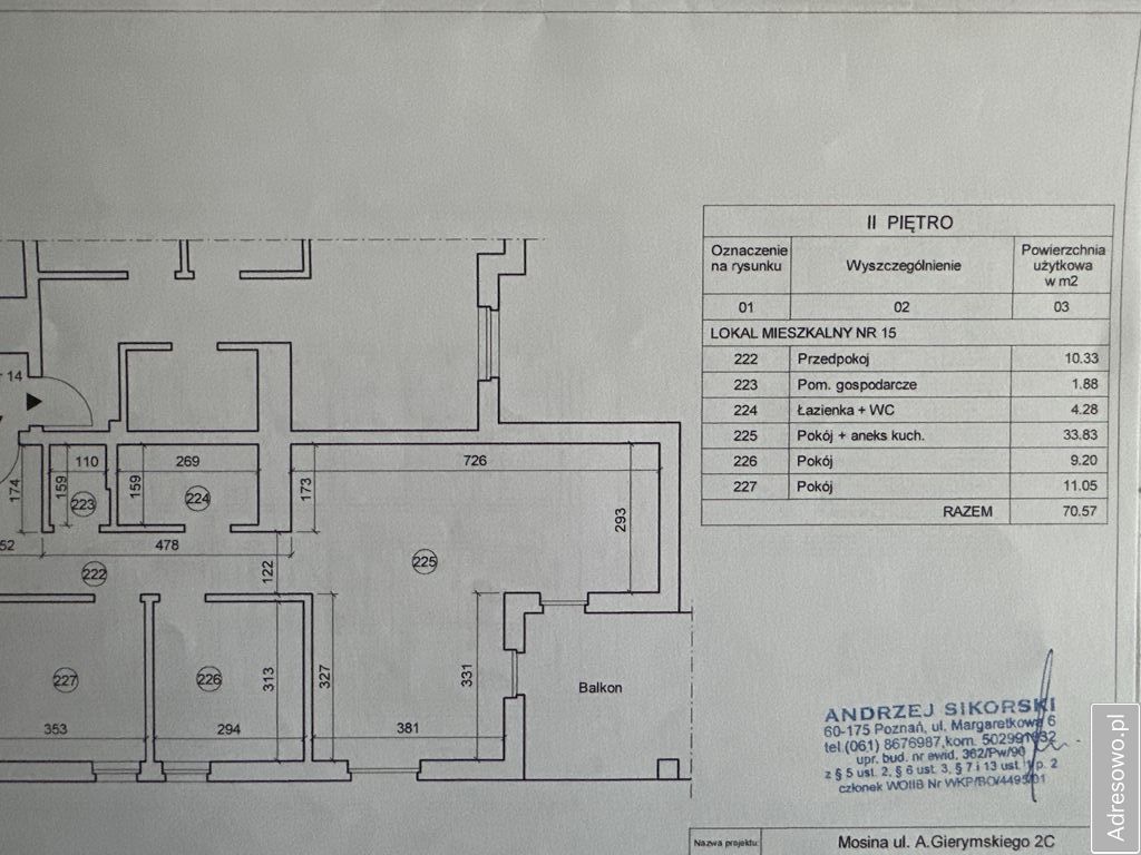 Mieszkanie 3-pokojowe Mosina, ul. Aleksandra Gierymskiego. Zdjęcie 13