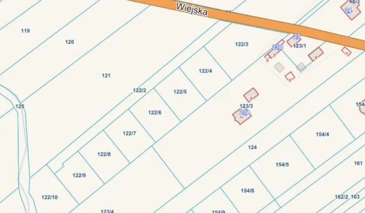 Działka budowlana Mostówka, ul. Wiejska