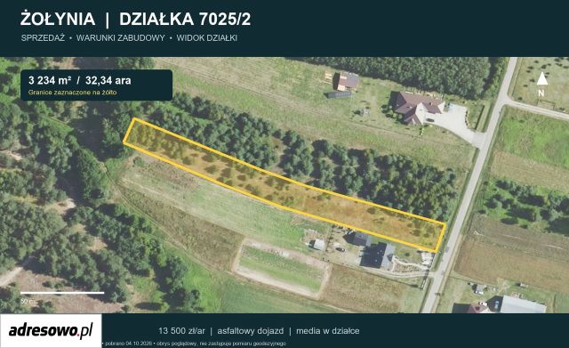 Działka budowlana Żołynia. Zdjęcie 1