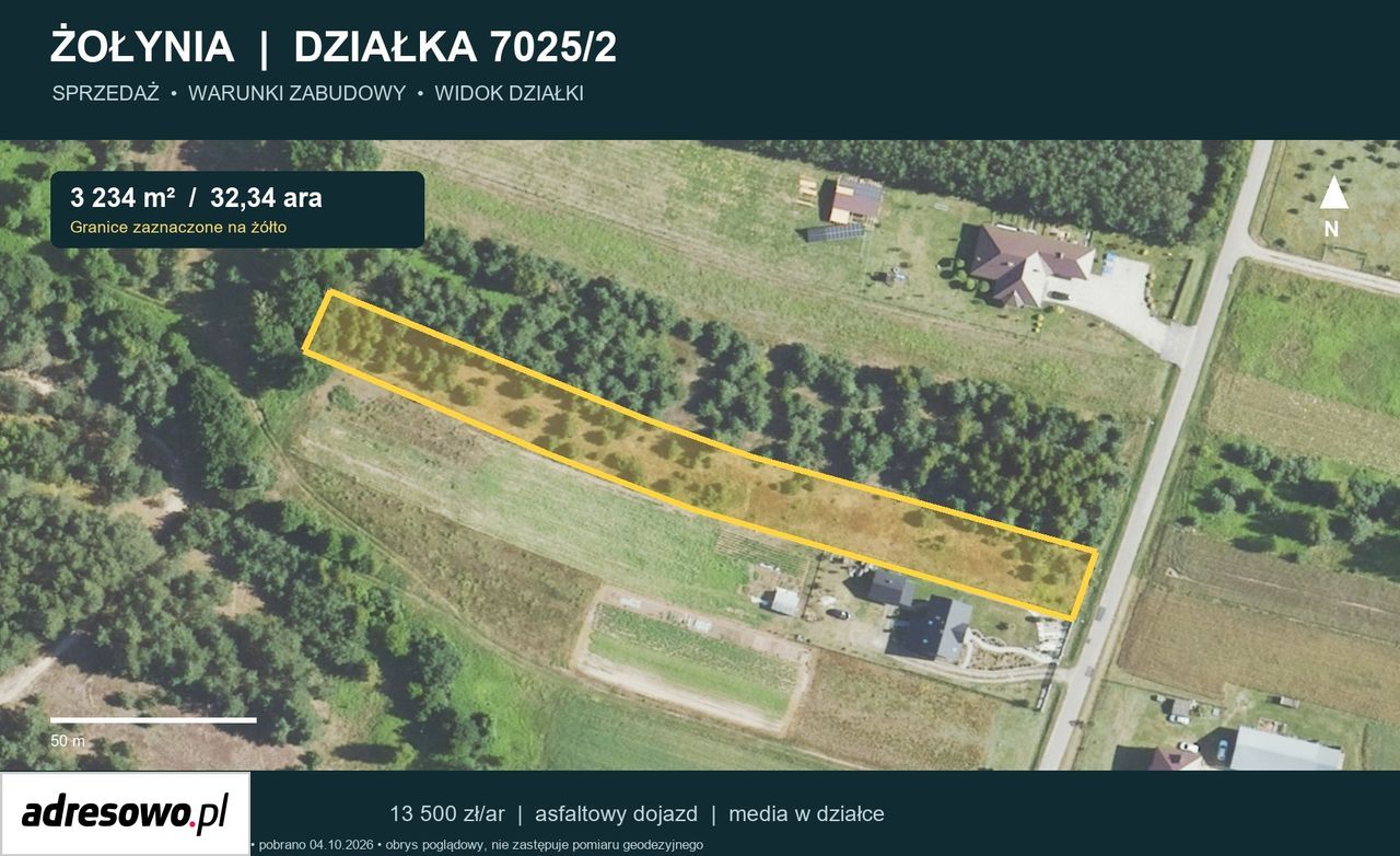 Działka budowlana Żołynia. Zdjęcie 1