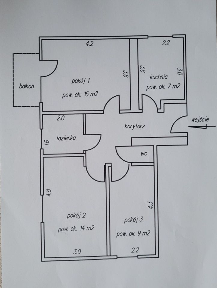 Mieszkanie 3-pokojowe Miechów Centrum. Zdjęcie 1