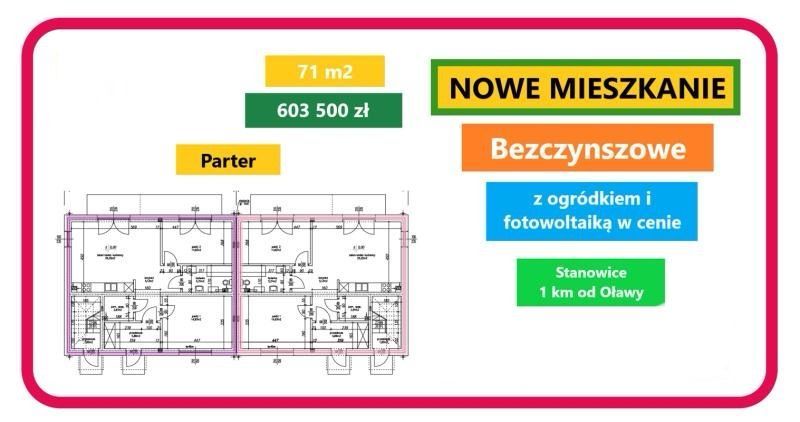 Mieszkanie 3-pokojowe Stanowice, ul. Chabrowa. Zdjęcie 4