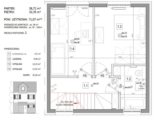 bliźniak, 4 pokoje Nowa Wola. Zdjęcie 6