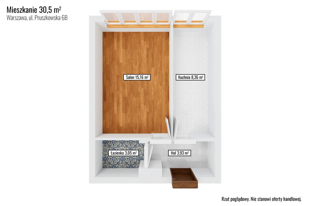 Mieszkanie 1-pokojowe Warszawa Ochota, ul. Pruszkowska. Zdjęcie 10