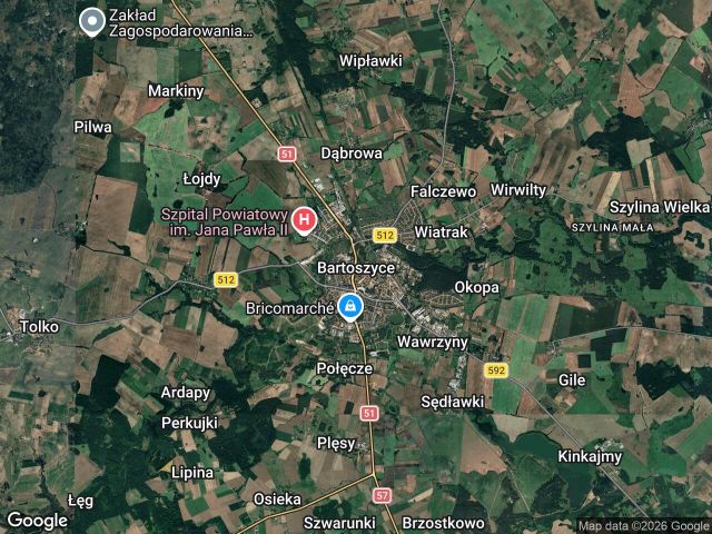 Działka rod Bartoszyce, Dąbrowa. Zdjęcie 1