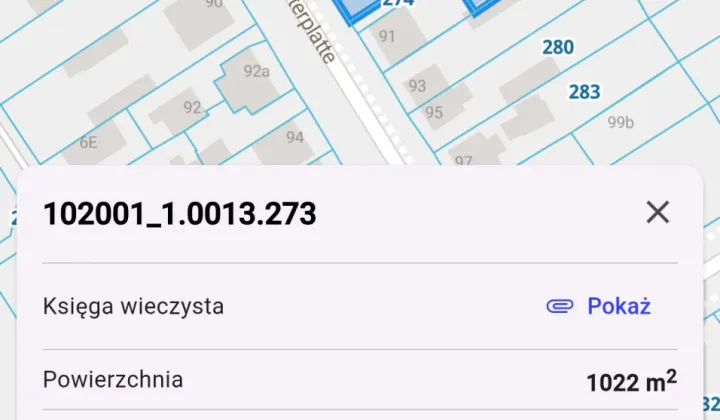 Działka budowlana Głowno Osiny, ul. Obrońców Westerplatte 91a