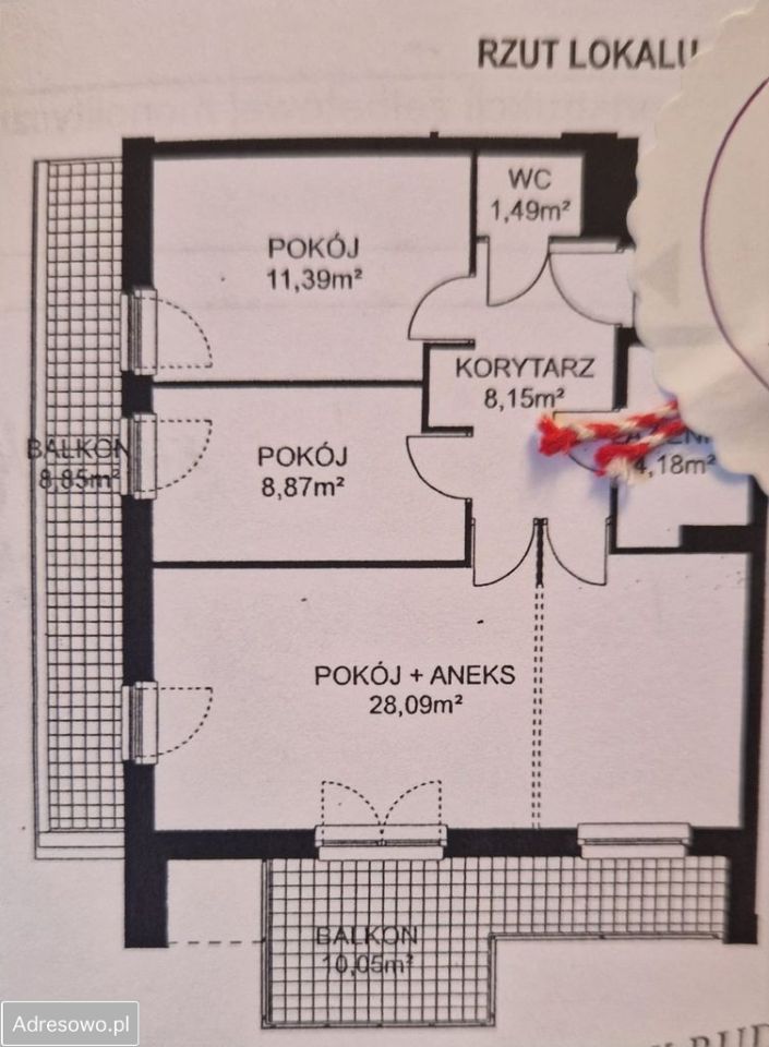 Mieszkanie 3-pokojowe Konin, ul. Berylowa. Zdjęcie 4