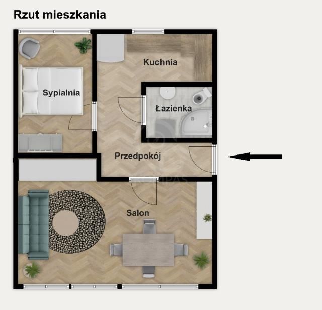 Mieszkanie 2-pokojowe Wrocław, pl. Ludwika Hirszfelda. Zdjęcie 11