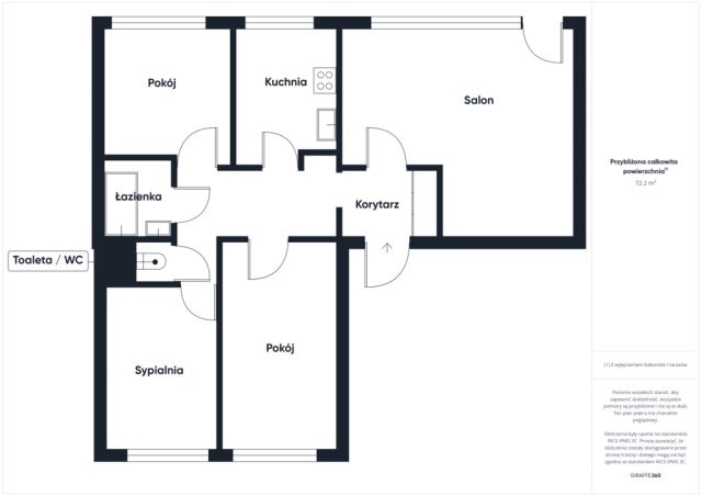 Mieszkanie 4-pokojowe Piastów, ul. Michała Kleofasa Ogińskiego. Zdjęcie 13