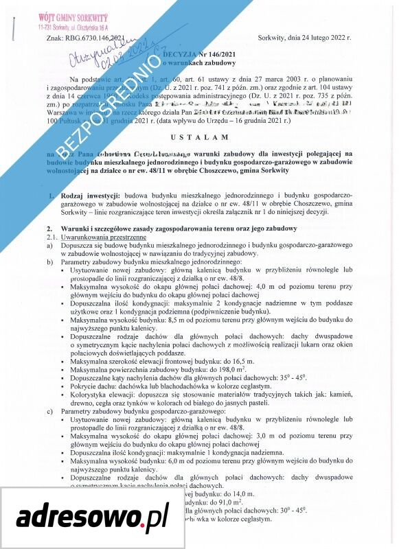Działka budowlana Choszczewo. Zdjęcie 5