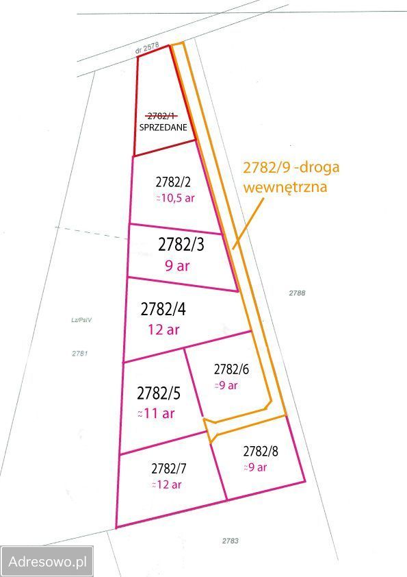 Działka budowlana Kłyżów Krzaki. Zdjęcie 2