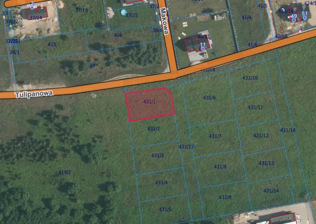 Działka budowlana Lubin, ul. Tulipanowa. Zdjęcie 1