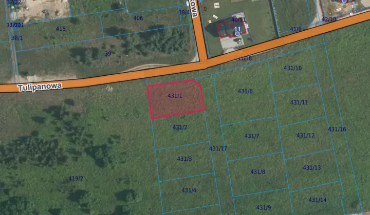 Działka budowlana Lubin, ul. Tulipanowa