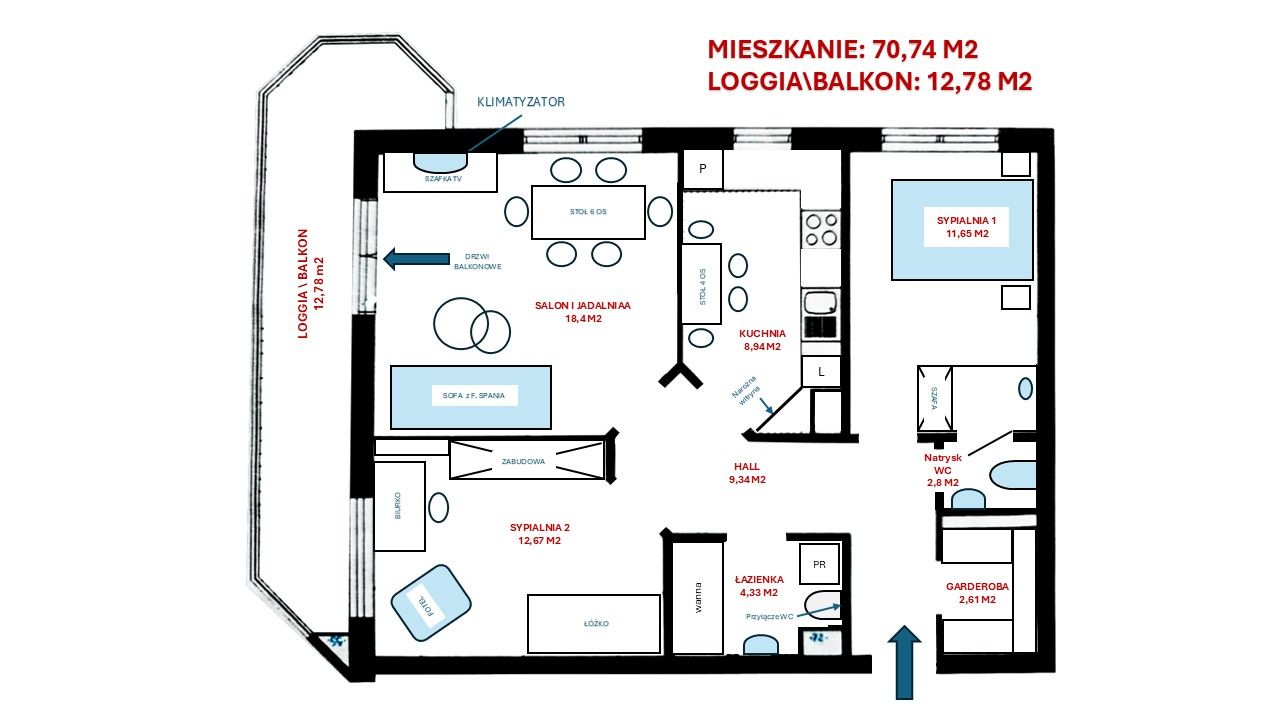 Mieszkanie 3-pokojowe Warszawa Targówek, ul. Wyspowa. Zdjęcie 21