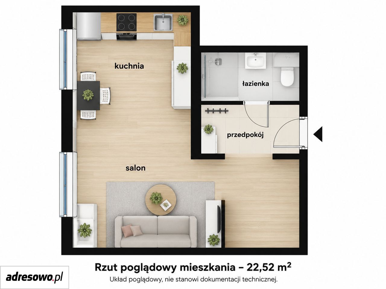 Mieszkanie 1-pokojowe Siemianowice Śląskie Centrum, ul. Wojciecha Korfantego. Zdjęcie 19