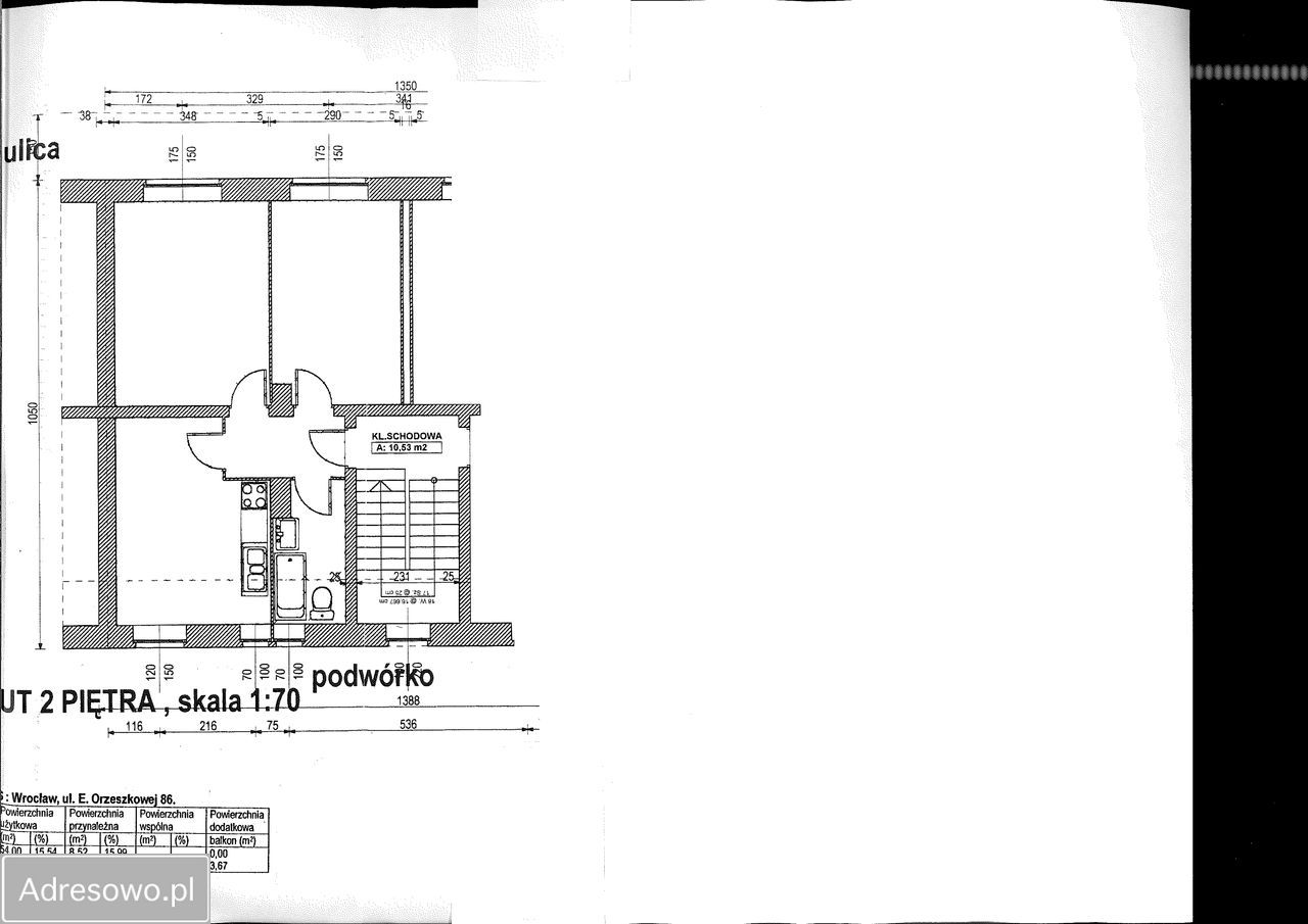 Mieszkanie 2-pokojowe Wrocław Ołbin, ul. Elizy Orzeszkowej. Zdjęcie 3