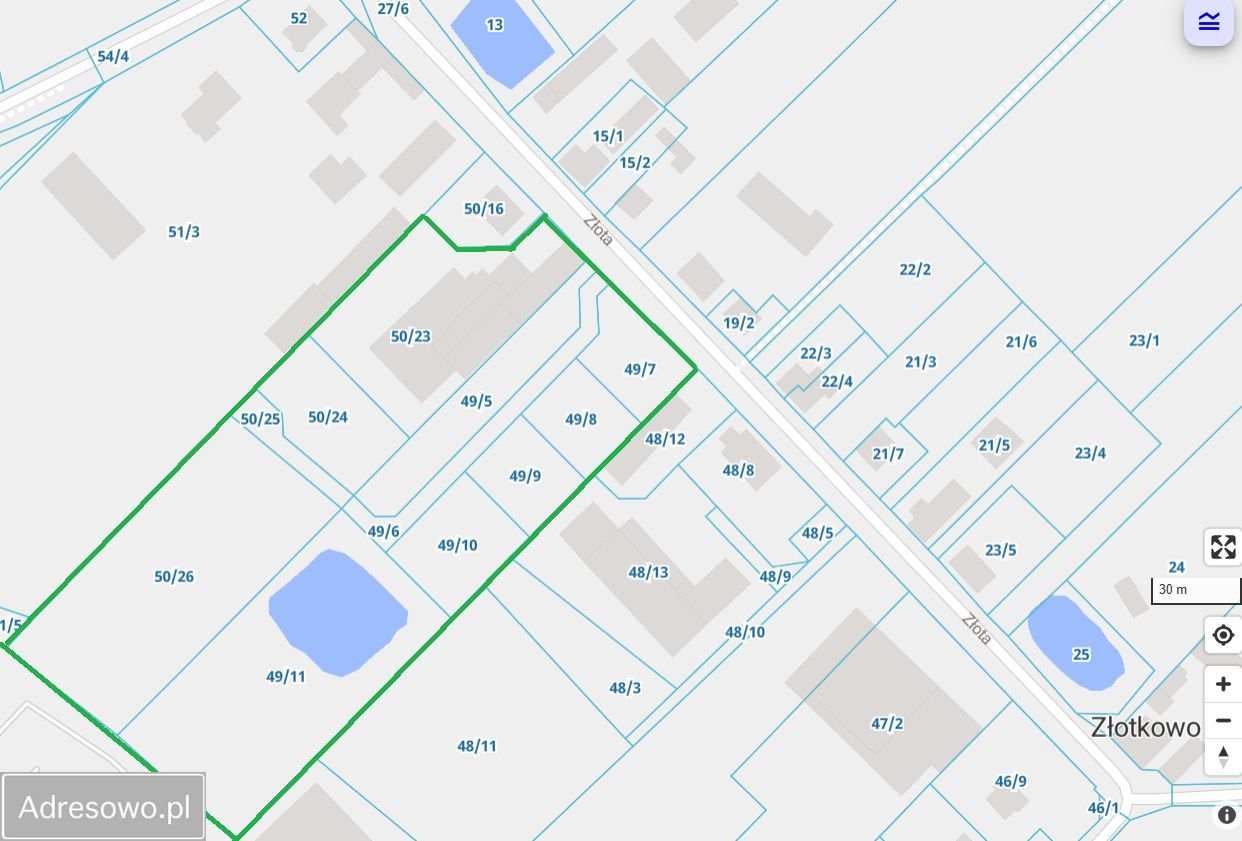 Działka inwestycyjna Złotkowo, ul. Złota. Zdjęcie 4