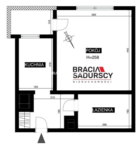 Mieszkanie 1-pokojowe Kraków Czyżyny, os. Osiedle Avia. Zdjęcie 13