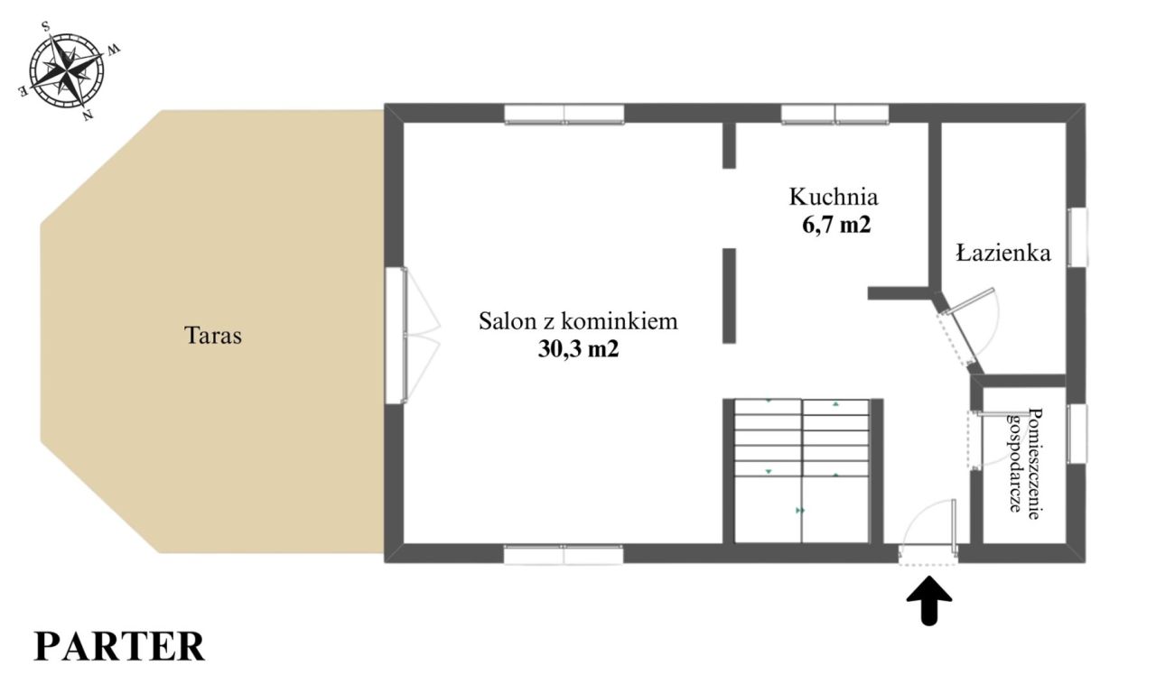 dom wolnostojący, 5 pokoi Łąski Piec. Zdjęcie 19