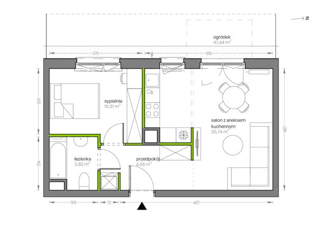 Mieszkanie 2-pokojowe Kraków Płaszów, ul. Myśliwska. Zdjęcie 25