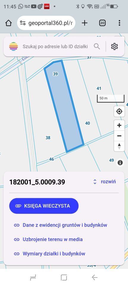 Działka rolna Ślęzaki Józefów