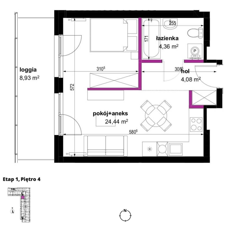 Mieszkanie 2-pokojowe Lublin, ul. Wojciechowska. Zdjęcie 8