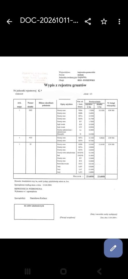 Działka rolna Ryszewko. Zdjęcie 7