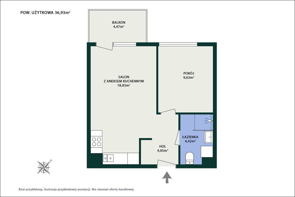 Mieszkanie 2-pokojowe Warszawa Białołęka, ul. Pawła Włodkowica. Zdjęcie 32