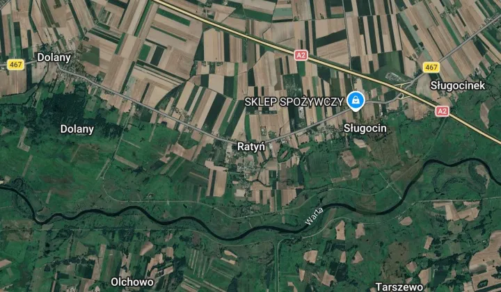 Działka rolna Ratyń