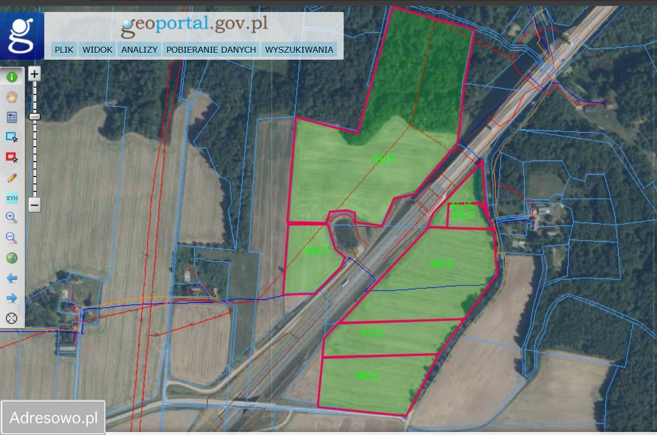 Działka rolna Ornowo