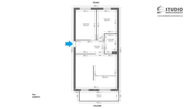 Mieszkanie 3-pokojowe Kraków Podgórze Duchackie, ul. Walerego Sławka. Zdjęcie 16