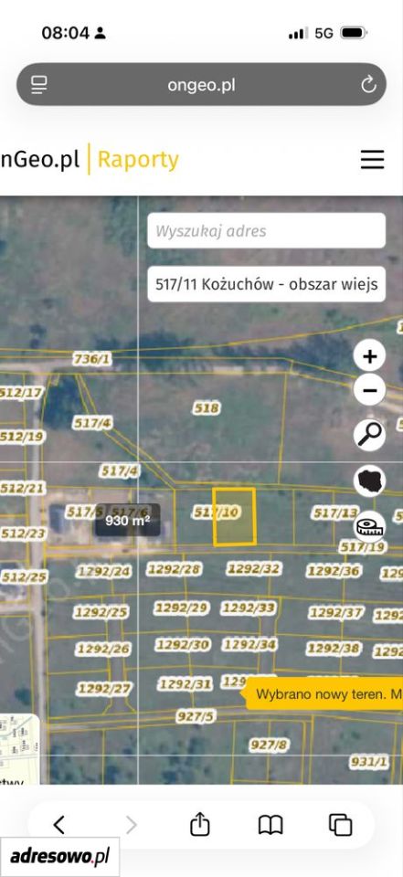 Działka budowlana Kożuchów. Zdjęcie 5