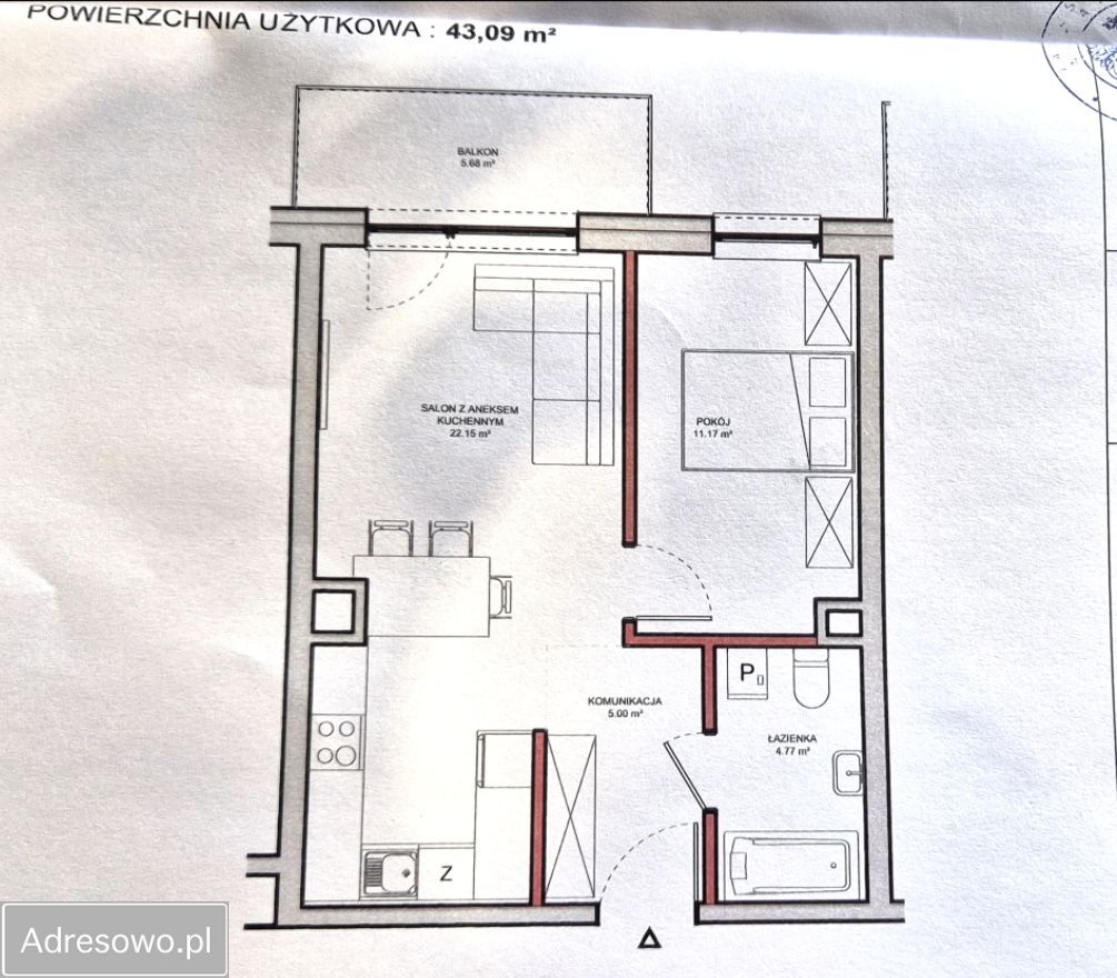Mieszkanie 2-pokojowe Grójec, ul. Słowackiego. Zdjęcie 5