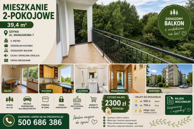 Mieszkanie 2-pokojowe Gdynia Pogórze, ul. Manganowa. Zdjęcie 1