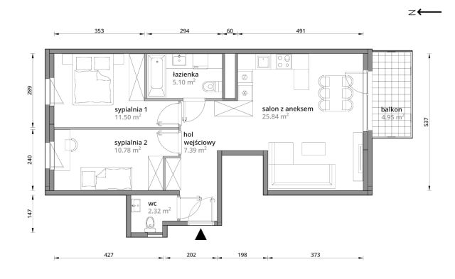 Mieszkanie 3-pokojowe Warszawa Praga-Południe, ul. Podskarbińska. Zdjęcie 11