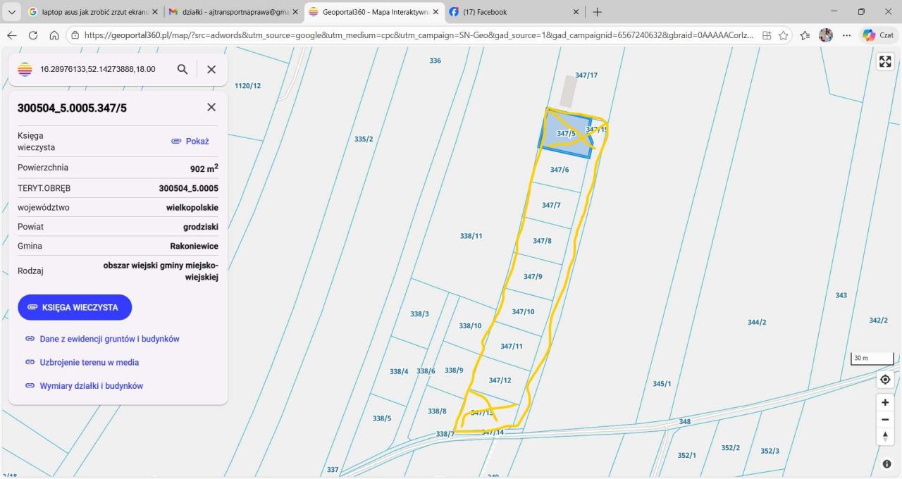 Działka budowlana Rakoniewice, ul. Francuszkiewicza. Zdjęcie 3