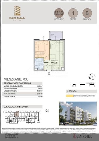 Mieszkanie 2-pokojowe Staszów, ul. gen. Mariana Langiewicza. Zdjęcie 4