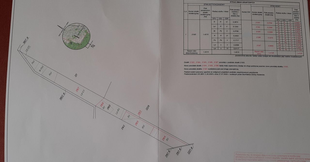 Działka budowlana Chinów Stary Chinów. Zdjęcie 3