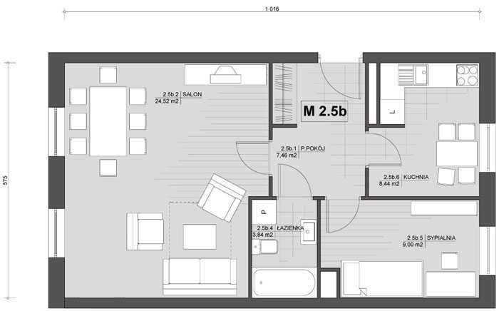 Mieszkanie 2-pokojowe Kraków Prądnik Czerwony, ul. ks. Józefa Meiera. Zdjęcie 5