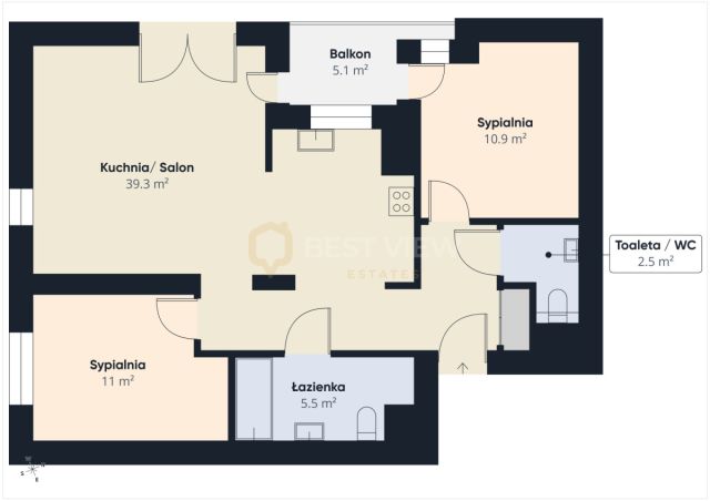 Mieszkanie 3-pokojowe Warszawa Praga-Południe, ul. Jana Nowaka-Jeziorańskiego. Zdjęcie 17