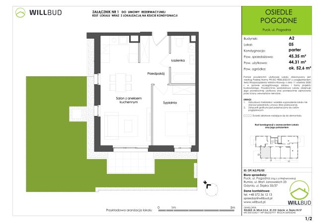 Mieszkanie 2-pokojowe Puck, ul. Pogodna. Zdjęcie 9