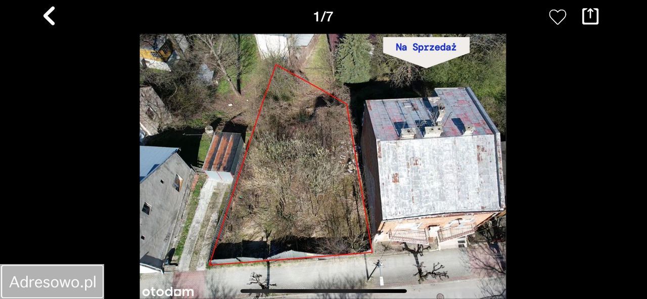 Działka inwestycyjna Krosno, ul. Kapucyńska. Zdjęcie 3