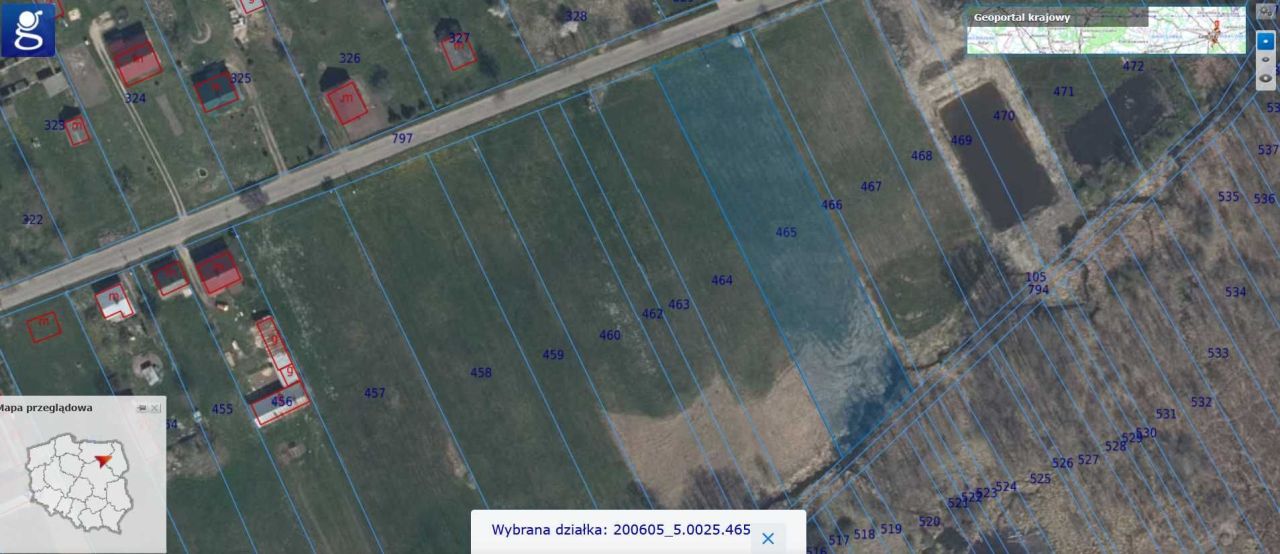 Działka leśna Romany